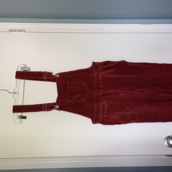 Anthro Brown Corduroy Overalls - Picture 2 of 13